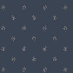 Branches background, blue, doodles, hand drawn illustration