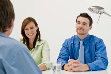 Obraz premium A business meeting