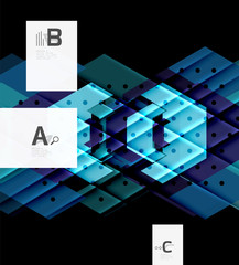 Colorful abstract shapes background