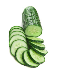 sliced cucumber