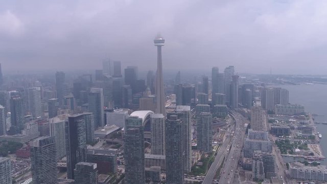 Aerial Canada Toronto July 2017 Overcast Day 4K Inspire 2