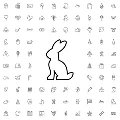 Business icon. set of outline holiday icons.