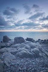 Obraz premium Rocky dusk landscape