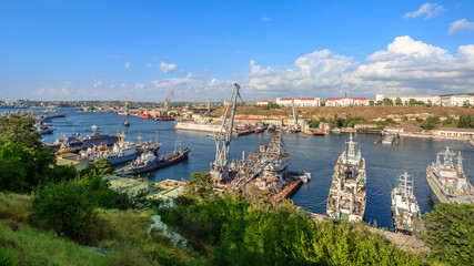 Fototapeta premium the port of Sevastopol