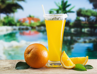 Glass of orange juice