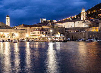 Fototapeta na wymiar The nights of Dubrovnik