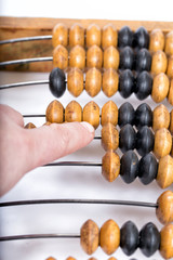 Old wooden abacus