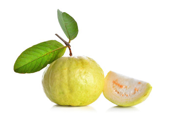 Guava on a white background
