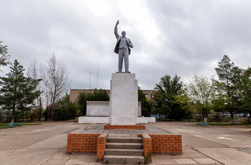 The monument to Lenin in the Revolution Square
