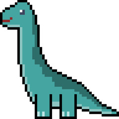 Fototapeta premium vector pixel art brachiosaurus
