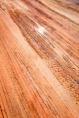 Sandstraße in Brasilien.