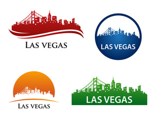 Las Vegas City Skyline Logo Template © SUGIYARTO