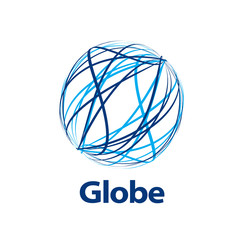 vector logo globe