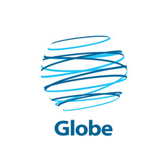 vector logo globe