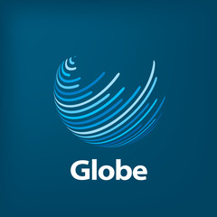vector logo globe
