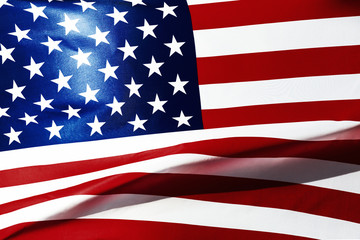 Flag of the United States,Studio shot.