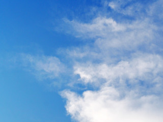 cloud with blue sky background