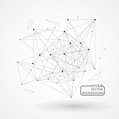 Abstract background for design technology and networking science