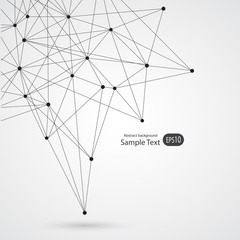 Abstract background for design technology and networking science