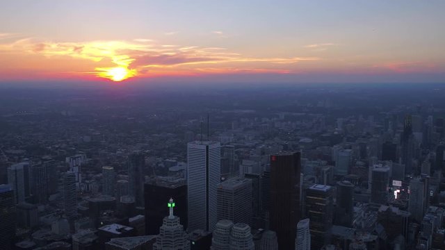 Aerial Canada Toronto July 2017 Sunset 4K Inspire 2