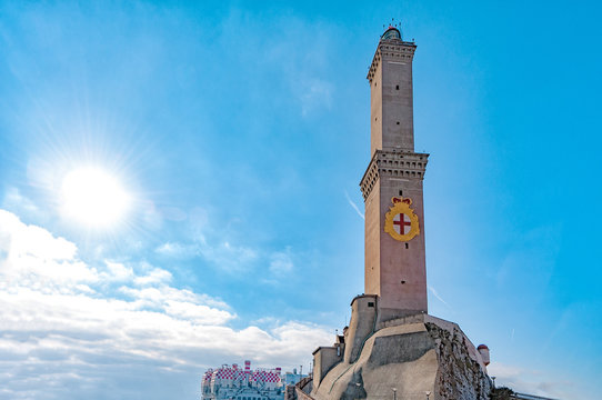 Lightouse Lanterna Genoa town Italy Symbol