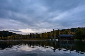 Fototapeta premium morning lake landscape in Carinthia