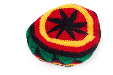 rastamana's hat isolate on white background