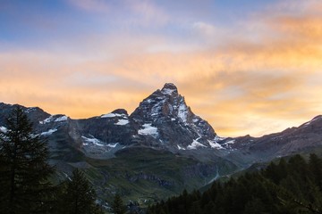 Matterhorn in sunrise light