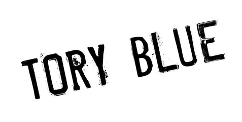 Tory Blue rubber stamp. Grunge design with dust scratches. Effects can be easily removed for a clean, crisp look. Color is easily changed. © lkeskinen