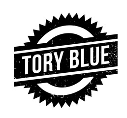 Tory Blue rubber stamp. Grunge design with dust scratches. Effects can be easily removed for a clean, crisp look. Color is easily changed. © lkeskinen