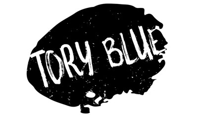 Tory Blue rubber stamp. Grunge design with dust scratches. Effects can be easily removed for a clean, crisp look. Color is easily changed. © lkeskinen