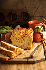 Apple bread rustic style