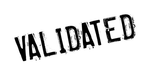 Validated rubber stamp. Grunge design with dust scratches. Effects can be easily removed for a clean, crisp look. Color is easily changed.