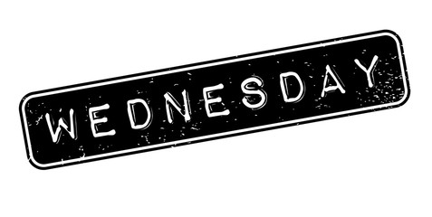 Fototapeta premium Wednesday rubber stamp. Grunge design with dust scratches. Effects can be easily removed for a clean, crisp look. Color is easily changed.