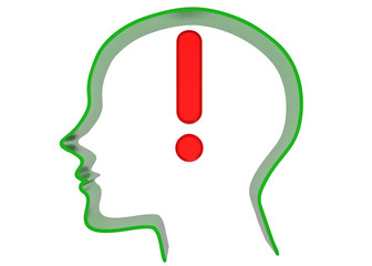 exclamation mark. idea.