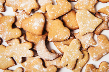 Christmas gingerbread background.