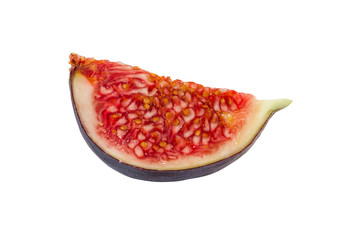 Slice of fresh figs