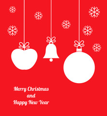 Christmas ornaments card