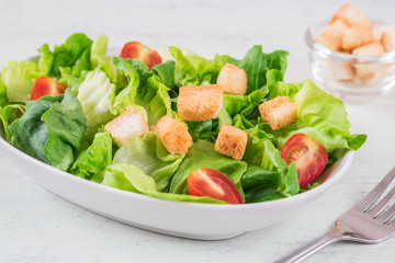Caesar salad in bowl