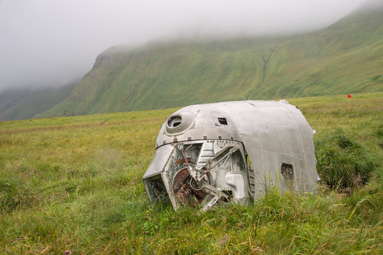 B-24D Liberator wreck on Atka Island, Alaska