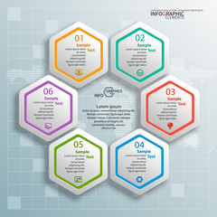 Abstract 3D Paper Infographics