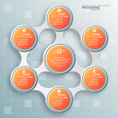 Abstract 3D Paper Infographics