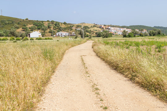 Road to Pedralva village in Aljezur