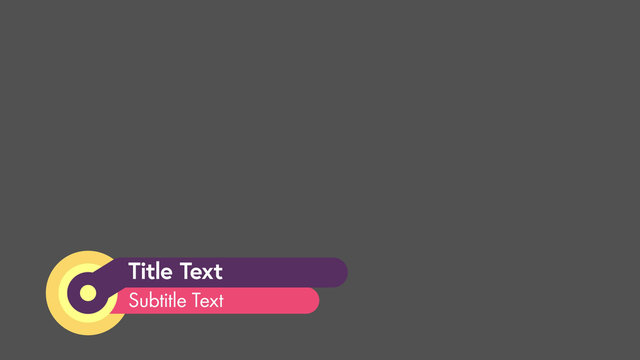 Layered Circle Lower Third