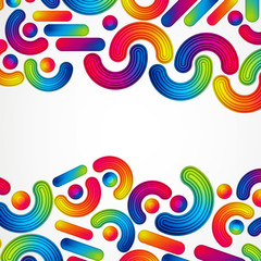 Obraz premium Colorful abstract background with striped design elements splash, color design, graphic illustration. A4.