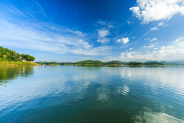 Bue sky and reflection