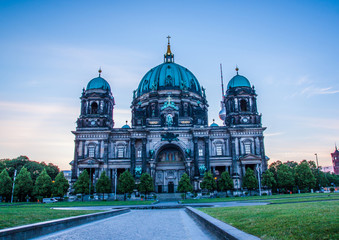 Beautiful view of historic Berlin Cathedral (Berliner Dom) at sunrise, Berlin, Germany © cone88