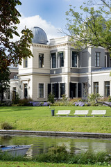 Obraz premium Image of the observatory in Leiden, Netherlands