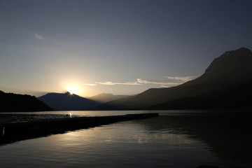 Lac de Serre Poncon, frankreich