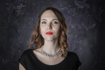 Portrait of a brunette woman